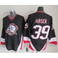 Buffalo Sabres #39 Dominik Hasek Black CCM Throwback Stitched NHL Jersey