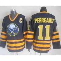 Buffalo Sabres #11 Gilbert Perreault Navy Blue CCM Throwback Stitched NHL Jersey