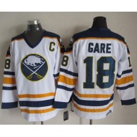 Buffalo Sabres #18 Danny Gare White CCM Throwback Stitched NHL Jersey