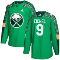Adidas Buffalo Sabres #9 Jack Eichel adidas Green St. Patrick's Day Authentic Practice Stitched NHL Jersey