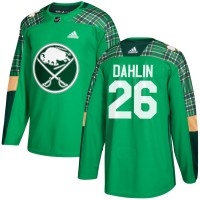 Adidas Buffalo Sabres #26 Rasmus Dahlin adidas Green St. Patrick's Day Authentic Practice Stitched NHL Jersey