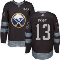 Adidas Buffalo Sabres #13 Jimmy Vesey Black 1917-2017 100th Anniversary Stitched NHL Jersey
