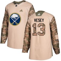 Adidas Buffalo Sabres #13 Jimmy Vesey Camo Authentic 2017 Veterans Day Stitched NHL Jersey