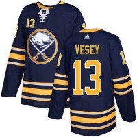 Adidas Buffalo Sabres #13 Jimmy Vesey Navy Blue Home Authentic Stitched NHL Jersey