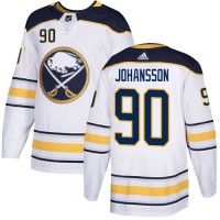 Adidas Buffalo Sabres #90 Marcus Johansson White Road Authentic Stitched NHL Jersey