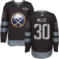 Adidas Buffalo Sabres #30 Ryan Miller Black 1917-2017 100th Anniversary Stitched NHL Jersey