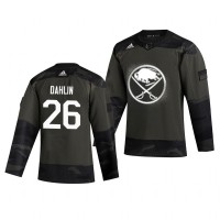 Buffalo Buffalo Sabres #26 Rasmus Dahlin Adidas 2019 Veterans Day Men's Authentic Practice NHL Jersey Camo