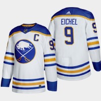 Buffalo Buffalo Sabres #9 Jack Eichel Men's Adidas 2020-21 Away Authentic Player Stitched NHL Jersey White