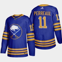 Buffalo Buffalo Sabres #11 Gilbert Perreault Men's Adidas 2020-21 Home Authentic Player Stitched NHL Jersey Royal Blue