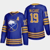 Buffalo Buffalo Sabres #19 Jake Mccabe Men's Adidas 2020-21 Home Authentic Player Stitched NHL Jersey Royal Blue