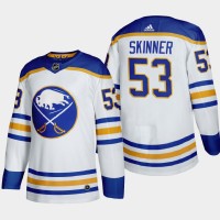 Buffalo Buffalo Sabres #53 Jeff Skinner Men's Adidas 2020-21 Away Authentic Player Stitched NHL Jersey White