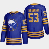 Buffalo Buffalo Sabres #53 Jeff Skinner Men's Adidas 2020-21 Home Authentic Player Stitched NHL Jersey Royal Blue