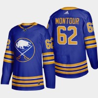 Buffalo Buffalo Sabres #62 Brandon Montour Men's Adidas 2020-21 Home Authentic Player Stitched NHL Jersey Royal Blue