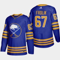 Buffalo Buffalo Sabres #67 Michael Frolik Men's Adidas 2020-21 Home Authentic Player Stitched NHL Jersey Royal Blue