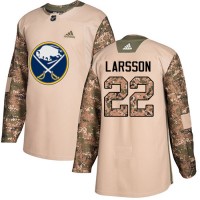 Adidas Buffalo Sabres #22 Johan Larsson Camo Authentic 2017 Veterans Day Stitched NHL Jersey