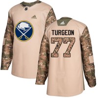Adidas Buffalo Sabres #77 Pierre Turgeon Camo Authentic 2017 Veterans Day Stitched NHL Jersey