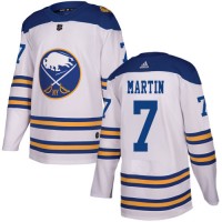 Adidas Buffalo Sabres #7 Rick Martin White Authentic 2018 Winter Classic Stitched NHL Jersey