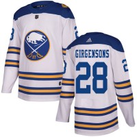Adidas Buffalo Sabres #28 Zemgus Girgensons White Authentic 2018 Winter Classic Stitched NHL Jersey