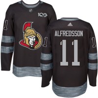 Adidas Ottawa Senators #11 Daniel Alfredsson Black 1917-2017 100th Anniversary Stitched NHL Jersey