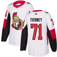 Adidas Ottawa Senators #71 Chris Tierney White Road Authentic Stitched NHL Jersey