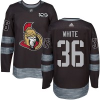 Adidas Ottawa Senators #36 Colin White Black 1917-2017 100th Anniversary Stitched NHL Jersey
