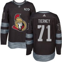 Adidas Ottawa Senators #71 Chris Tierney Black 1917-2017 100th Anniversary Stitched NHL Jersey