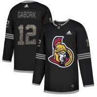 Adidas Ottawa Senators #12 Marian Gaborik Black Authentic Classic Stitched NHL Jersey