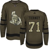 Adidas Ottawa Senators #71 Chris Tierney Green Salute to Service Stitched NHL Jersey