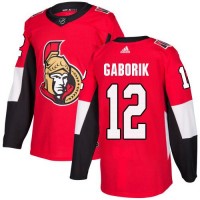 Adidas Ottawa Senators #12 Marian Gaborik Red Home Authentic Stitched NHL Jersey