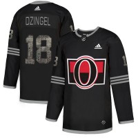 Adidas Ottawa Senators #18 Ryan Dzingel Black_1 Authentic Classic Stitched NHL Jersey