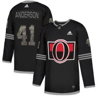 Adidas Ottawa Senators #41 Craig Anderson Black_1 Authentic Classic Stitched NHL Jersey