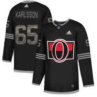 Adidas Ottawa Senators #65 Erik Karlsson Black_1 Authentic Classic Stitched NHL Jersey