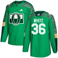 Adidas Ottawa Senators #36 Colin White adidas Green St. Patrick's Day Authentic Practice Stitched NHL Jersey
