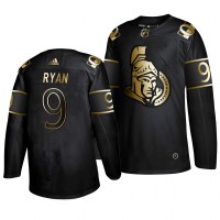Adidas Ottawa Senators #9 Bobby Ryan Men's 2019 Black Golden Edition Authentic Stitched NHL Jersey
