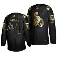 Adidas Ottawa Senators #44 Jean-Gabriel Pageau Men's 2019 Black Golden Edition Authentic Stitched NHL Jersey