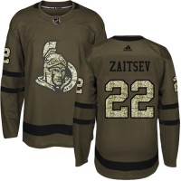 Adidas Ottawa Senators #22 Nikita Zaitsev Green Salute to Service Stitched NHL Jersey