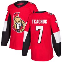 Adidas Ottawa Senators #7 Brady Tkachuk Red Home Authentic Stitched NHL Jersey