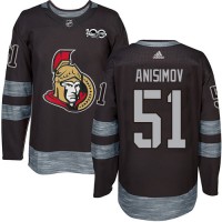 Adidas Ottawa Senators #51 Artem Anisimov Black 1917-2017 100th Anniversary Stitched NHL Jersey