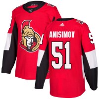 Adidas Ottawa Senators #51 Artem Anisimov Red Home Authentic Stitched NHL Jersey