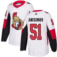 Adidas Ottawa Senators #51 Artem Anisimov White Road Authentic Stitched NHL Jersey