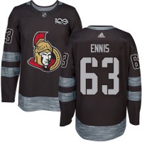 Adidas Ottawa Senators #63 Tyler Ennis Black 1917-2017 100th Anniversary Stitched NHL Jersey