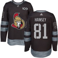 Adidas Ottawa Senators #81 Ron Hainsey Black 1917-2017 100th Anniversary Stitched NHL Jersey