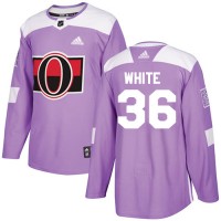 Adidas Ottawa Senators #36 Colin White Purple Authentic Fights Cancer Stitched NHL Jersey