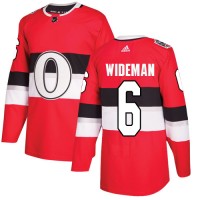 Adidas Ottawa Senators #6 Chris Wideman Red Authentic 2017 100 Classic Stitched NHL Jersey
