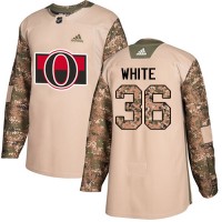 Adidas Ottawa Senators #36 Colin White Camo Authentic 2017 Veterans Day Stitched NHL Jersey