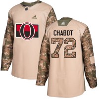 Adidas Ottawa Senators #72 Thomas Chabot Camo Authentic 2017 Veterans Day Stitched NHL Jersey