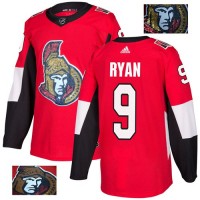 Adidas Ottawa Senators #9 Bobby Ryan Red Home Authentic Fashion Gold Stitched NHL Jersey