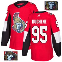 Adidas Ottawa Senators #95 Matt Duchene Red Home Authentic Fashion Gold Stitched NHL Jersey