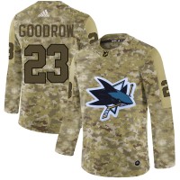 Adidas San Jose Sharks #23 Barclay Goodrow Camo Authentic Stitched NHL Jersey