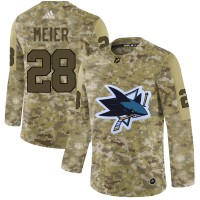 Adidas San Jose Sharks #28 Timo Meier Camo Authentic Stitched NHL Jersey